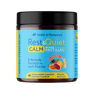 Martin & Pleasance Rest & Quiet Calm Mixed Pastilles Jar Mixed Berry + Orange Flavours 100g Martin & Pleasance Rest & Quiet Calm Mixed Pastilles Jar Mixed Berry + Orange Flavours 100g